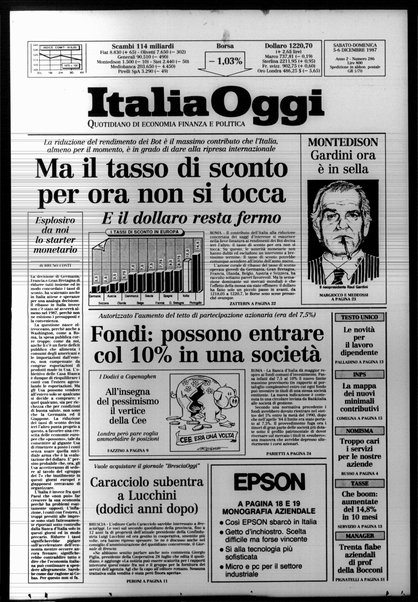 Italia oggi : quotidiano di economia finanza e politica